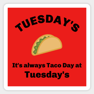 Taco's at Tuesday's Sticker